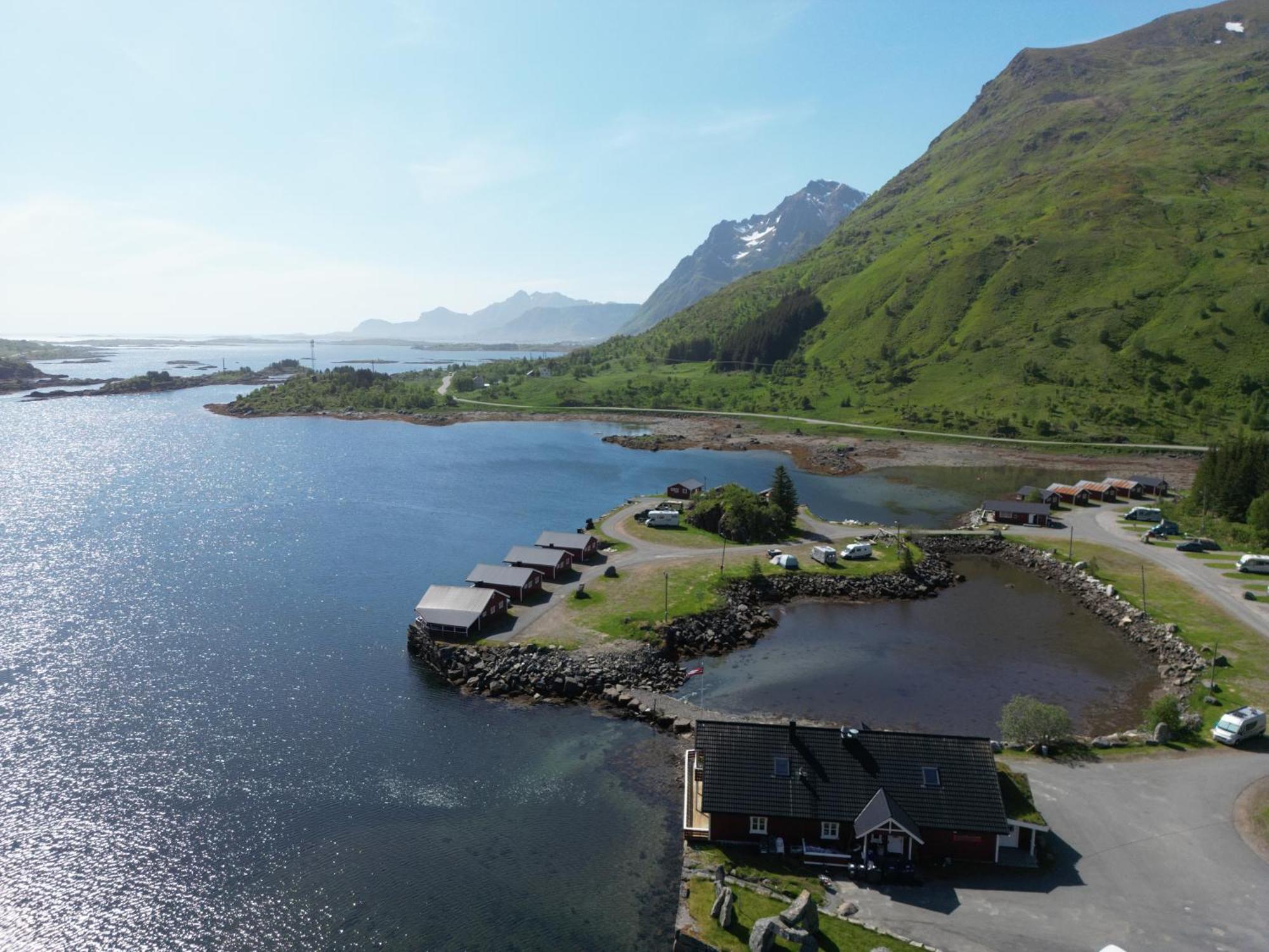 Brustranda Fjordcamping Valberg المظهر الخارجي الصورة